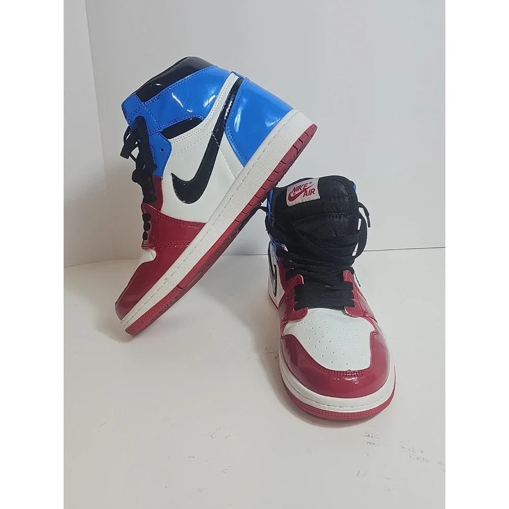 Air Jordan 1 Retro Mens Size 8 High OG Fearless Red/White/Blue/Black CK5666-100